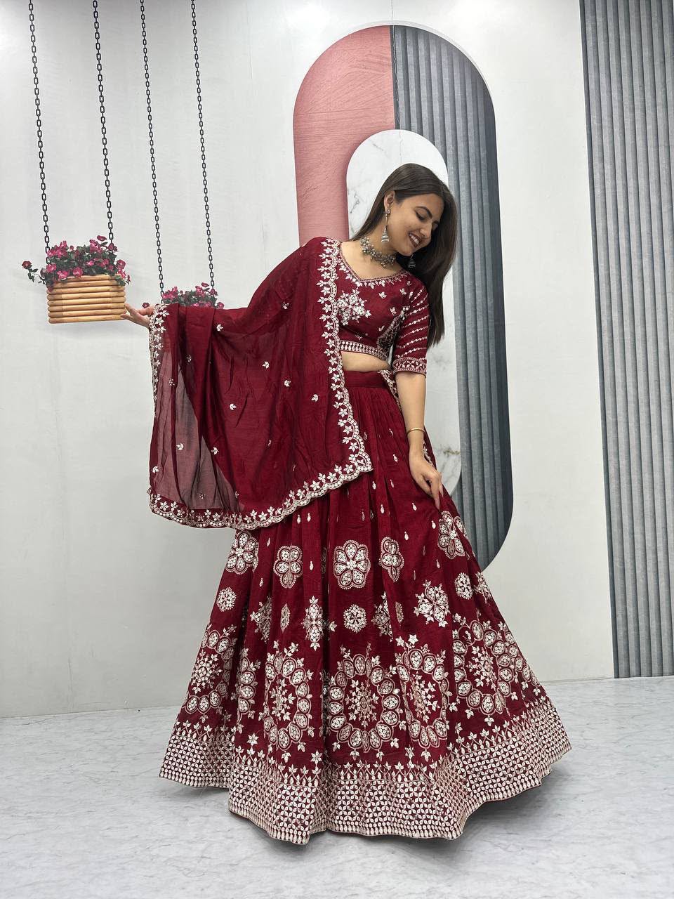 Designer Embroidered Lehenga Choli